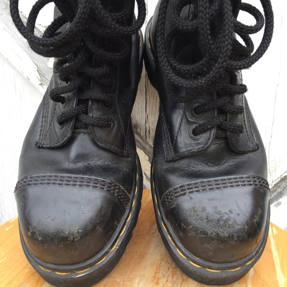 vintage 90s black steel toe Dr. Martens DOCS - Picture 4 of 5